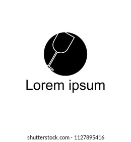 Modern vector wine logo design