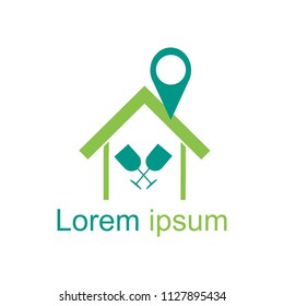 Modern vector wine logo design