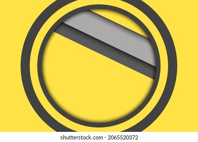 Modern vector yellow background. Abstract illustration with circle.