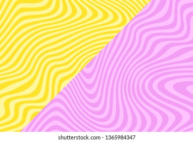Modern vector yellow-pink background in pastel colors.