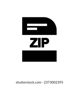 modern vector ZIP file icon design template