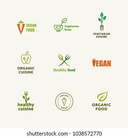 Vegetarian Logo Images Stock Photos Vectors Shutterstock