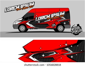 modern vehicle graphic kit. Abstract racing background for car, truck, van, boat wrapping decals. can be used for other background graphic needed too. 
