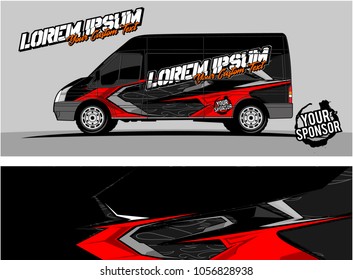 modern vehicle graphic kit. Abstract racing background for car, truck, van, boat wrapping decals. can be used for other background graphic needed too. 
