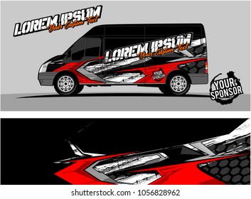 modern vehicle graphic kit. Abstract racing background for car, truck, van, boat wrapping decals. can be used for other background graphic needed too. 
