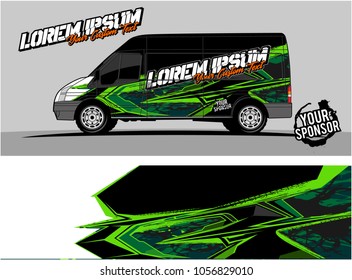 modern vehicle graphic kit. Abstract racing background for car, truck, van, boat wrapping decals. can be used for other background graphic needed too. 
