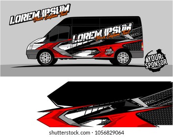 modern vehicle graphic kit. Abstract racing background for car, truck, van, boat wrapping decals. can be used for other background graphic needed too. 
