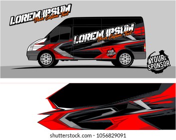 modern vehicle graphic kit. Abstract racing background for car, truck, van, boat wrapping decals. can be used for other background graphic needed too. 
