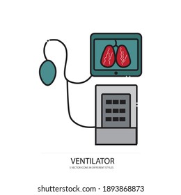 modern ventilator vector type icon