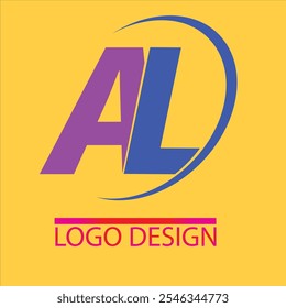 A modern and versatile "AL" logo design available in vector EPS 10 format, perfect for creating a professional and memorable brand identity. This design ensures sharp, scalable grap