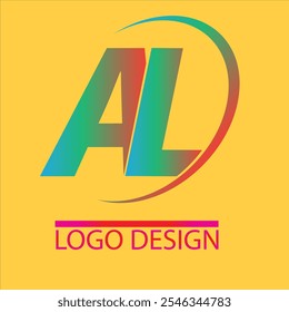 A modern and versatile "AL" logo design available in vector EPS 10 format, perfect for creating a professional and memorable brand identity. This design ensures sharp, scalable grap