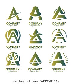 Modern and Versatile Letter A Logo Design Templates