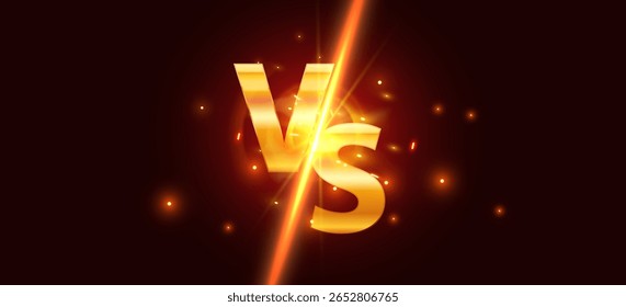 Modern versus background with fire effects. Vector illustration