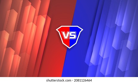 Modern versus background with rays effects. Modern red and blue background