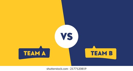 Modern versus battle background. Vs battle headline. Competitions between contestants, fighters or teams. Vector illustration.