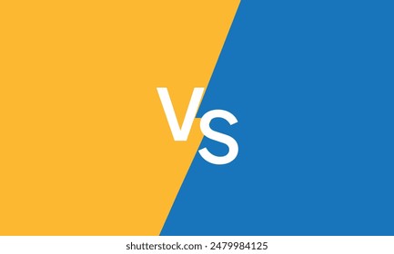 Moderno versus fondo de batalla. Vs titular de batalla con el rayo. Competiciones entre concursantes, luchadores o Equipos. Ilustración vectorial.