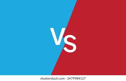 Modern versus battle background. Vs battle headline with lightning bolt. Competitions between contestants, fighters or teams. Vector illustration.
