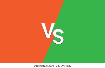 Modern versus battle background. Vs battle headline with lightning bolt. Competitions between contestants, fighters or teams. Vector illustration.