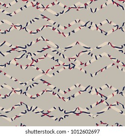  modern vertical abstract ; broken lines and broken weave lines  colors and beige colors seamles vector pattern 