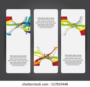 modern vertical banner