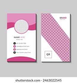 Modern Vertical business card template