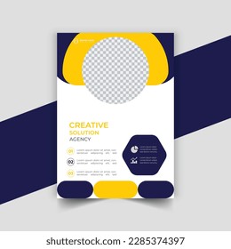  modern vertical business flyer template design