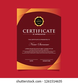 Modern vertical certificate template and more use for background