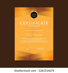 Modern vertical certificate template and more use for background