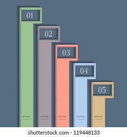 Modern vertical colored Design template.Vector website layout