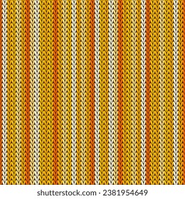 Modern vertical stripes knitted texture geometric vector seamless. Pullover knitwear fabric print. Classic warm seamless knitted pattern. Abstract xmas wallpaper.