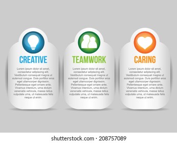 Modern Vertical Web Banner With Icon 