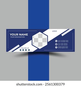 modern and very professional email signature design template