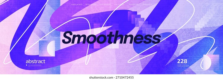 Modern and Vibrant Abstract Background with Flowing Wave Lines and Soft Texture Effect. For Banners, Posters, and Web Layouts