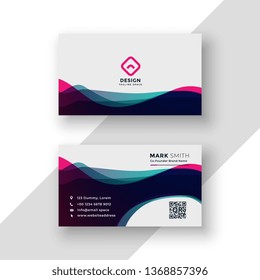 modern vibrant business card template