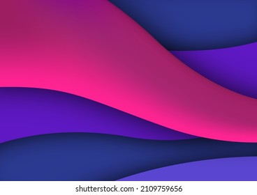 Color vibrante moderno fondo abstracto. Diseño de objetos retro 3d de movimiento futurista. Decoración de afiches. las formas de corte de papel. para presentaciones de negocios