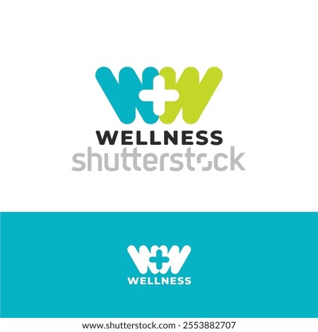 Modern and vibrant logo featuring the letter "W" and a cross symbol.