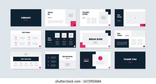 Modern And Vibrant Presentation Slides Template 