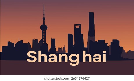  A modern and vibrant view of Shanghai’s Pudong district skyline at dusk, with the futuristic skyscrapers glowing under the twilight sky, creating a stunning image of one