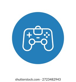 Modern video game console icon for gaming entertainment and hobby technology.