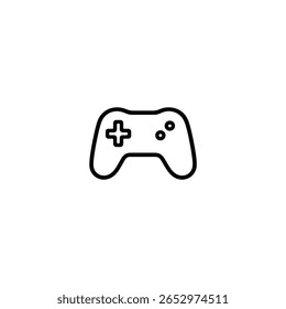 A modern video game controller with ergonomic grips a D-pad and two circular buttons.