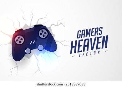 modern video game joystick competition background a gamers heaven vector