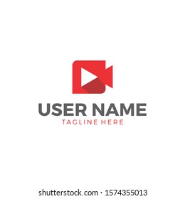 Modern Video Logo Design Company Template