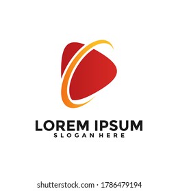 Modern video logo vector. Multimedia logo. Creative movie maker logo design concept.