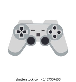 Modern videogame console gamepad with buttons vector illustration graphic design