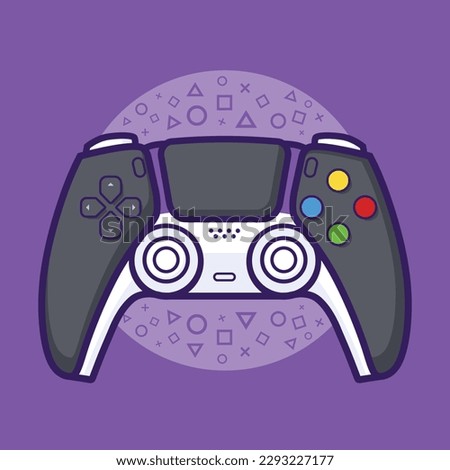 modern videogame gamepad esport vector 