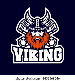 Modern Viking and diesel logo