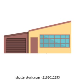 Modern villa icon cartoon vector. Home building. Beach roof