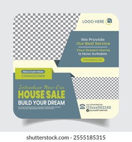 Modern Villa Selling Social Media Post Design Banner