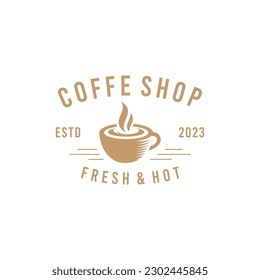 modern vintage coffee shop labels. vector illustration