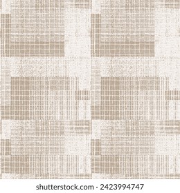 Modern vintage effect fabric texture print rug tye die retro rug, flooring, weaving pattern Plaid check design for carpet,  blanket digital weaving Ikat boho vintage vintage decor textile design .